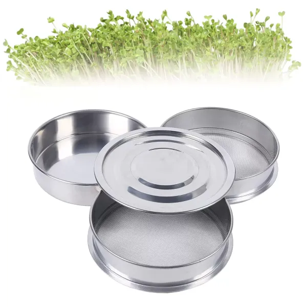 Kiembakje voor het ontkiemen - RVS - Diameter: 20 cm Kiembakje voor het ontkiemen - RVS - Diameter: 20 cm