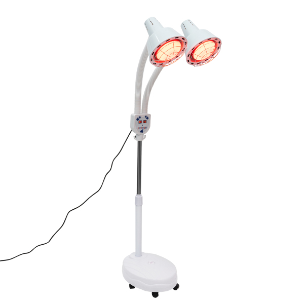 Verwarmingslamp, infraroodlamp, 275 W infrarood, dubbele kop