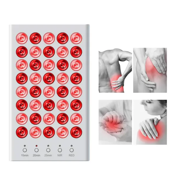660nm/850nm infrarood LED-licht - Anti-aging therapielamp + 200W oogmasker - Infraroodtherapie