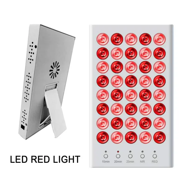 660nm/850nm infrarood LED-licht - Anti-aging therapielamp + 200W oogmasker - Infraroodtherapie