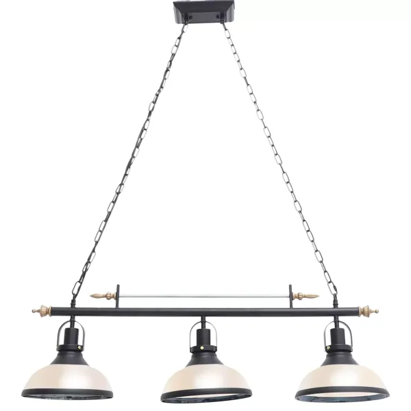 Retro biljarthanglamp, industriële biljartlamp, chassis met zwarte ketting, hangende kroonluchter, voor pooltafel Retro biljarthanglamp, industriële biljartlamp, chassis met zwarte ketting, hangende kroonluchter, voor pooltafel