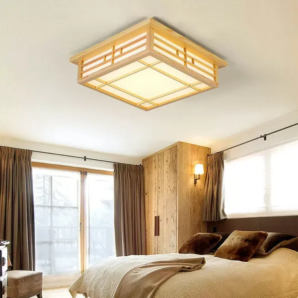 LED houten plafondlamp - voor slaapkamer - 220 V - 24 W