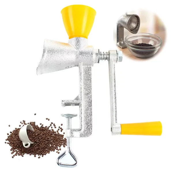 Handmatige handslingermolen van roestvrij staal - voor het brouwen van koffie, maïs, rijst, soja, gerst enz.
