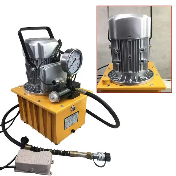 Aangedreven hydraulische pomp 700 bar 7 l met pedaalventiel 750 W