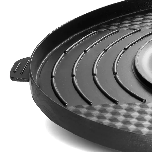 Multifunctionele elektrische koekenpan Multifunctionele elektrische grill Grote hete pot, dubbele scheiding, onafhankelijke bediening zonder rook Multifunctionele elektrische koekenpan Multifunctionele elektrische grill Grote hete pot, dubbele scheiding, onafhankelijke bediening zonder rook