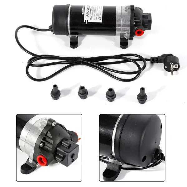 Zelfaanzuigende waterpomp, 220 V 5,5 l/min 3 kamerdrukpomp 90 PSI Max voor waterreiniging, filtermachine, DP-160M Zelfaanzuigende waterpomp, 220 V 5,5 l/min 3 kamerdrukpomp 90 PSI Max voor waterreiniging, filtermachine, DP-160M