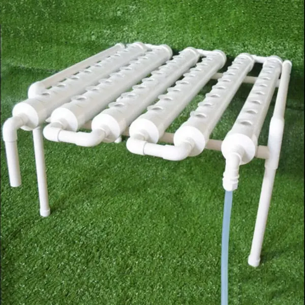 Hydrocultuur kweekset - 54 gaten Hydrocultuur PVC-buis 6 buizen Tuinplantensysteem voor bladgroenten