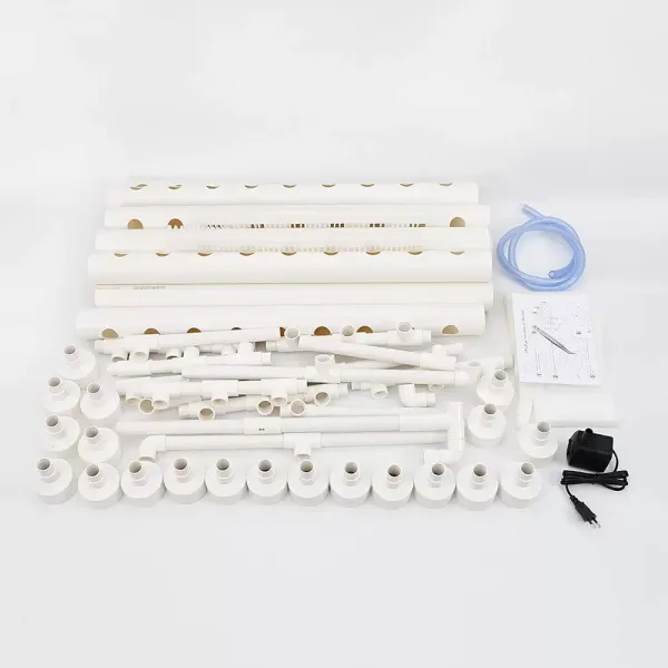 Hydrocultuur kweekset voor groenten PVC hydrocultuurbuis - Hydrocultuur kweekset 90 locaties 10 buizen