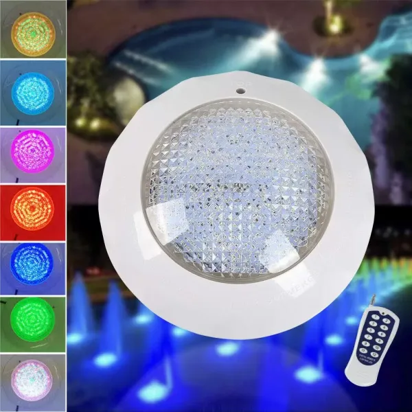 45W RGB dompelbare LED-zwembadlamp met afstandsbediening Waterdicht IP68 voor vijververlichting