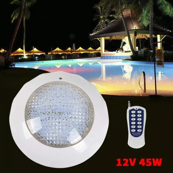 45W RGB dompelbare LED-zwembadlamp met afstandsbediening Waterdicht IP68 voor vijververlichting
