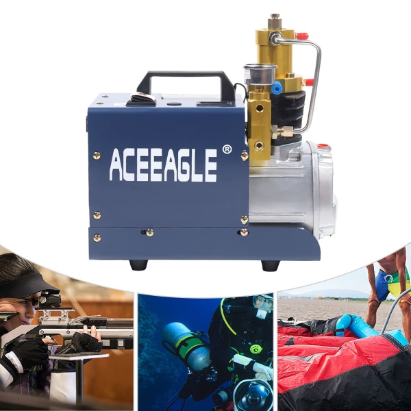 Auto 220V hogedruk luchtcompressor PCP luchtpistool dompelpomp, met olie-waterscheiding (standaardversie)