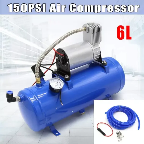 Mobiele compressoren luchthoornset 6L met 100 PSI 12v luchtcompressorhoorn gemodificeerde luchtpomp