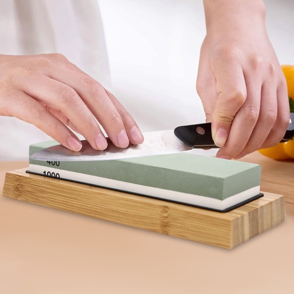 Set messenslijpstenen, 400/1000 Mesh, 3000/8000 Mesh, Dubbelzijdige slijpsteenset voor keukenmessen
