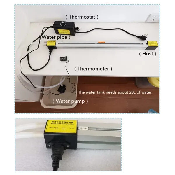 Buigmachine 125 cm 220 V in kunststof en PVC