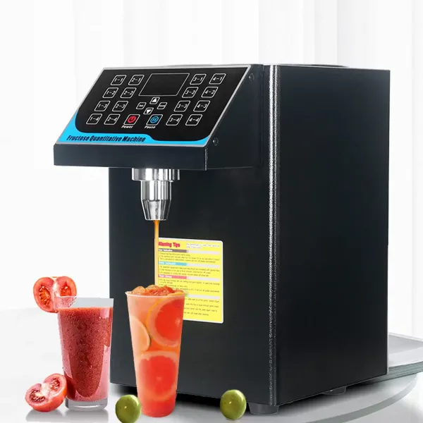 Automatische Fruitsuikersiroop Bubble Tea Dispenser Roestvrij staal Apparatuur 16 Groepen 220V 7.5L 450W