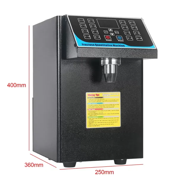 Automatische Fruitsuikersiroop Bubble Tea Dispenser Roestvrij staal Apparatuur 16 Groepen 220V 7.5L 450W
