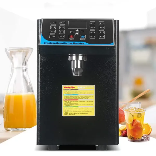 Automatische Fruitsuikersiroop Bubble Tea Dispenser Roestvrij staal Apparatuur 16 Groepen 220V 7.5L 450W