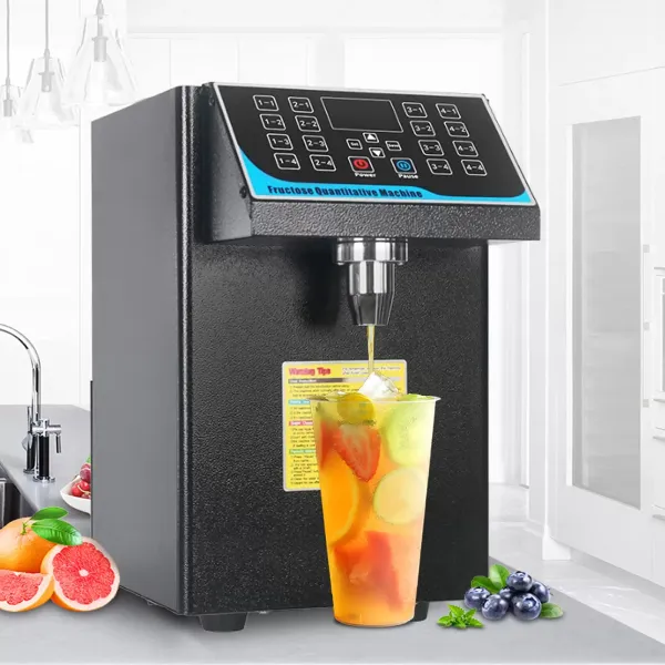 Automatische Fruitsuikersiroop Bubble Tea Dispenser Roestvrij staal Apparatuur 16 Groepen 220V 7.5L 450W