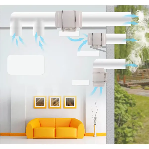 HF-200P Buisventilator met kogellagers 220 V