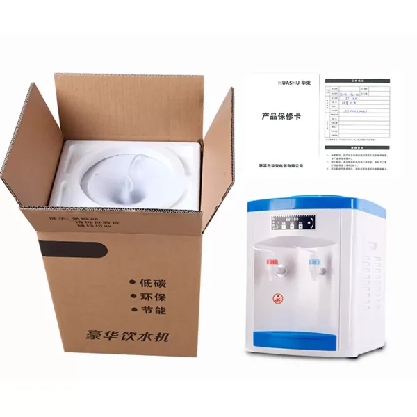 Desktop-waterdispenser, drinkwaterkoeler, 550 W, elektrische warme en koude drinkmachine, voor 5-18 liter water in emmer