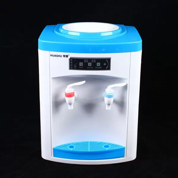 Desktop-waterdispenser, drinkwaterkoeler, 550 W, elektrische warme en koude drinkmachine, voor 5-18 liter water in emmer