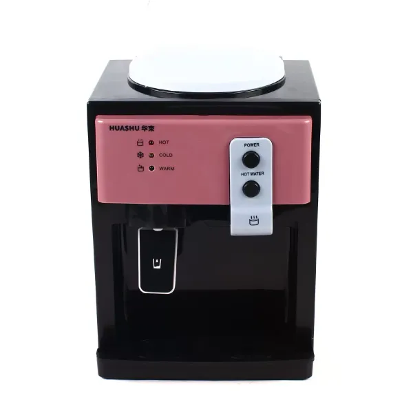Elektrische warm- en koudwaterkoelerdispenser voor thuiskantoor 220V, snelle koeling (roze)