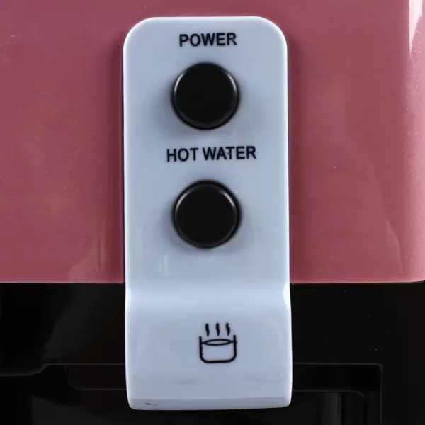 Elektrische warm- en koudwaterkoelerdispenser voor thuiskantoor 220V, snelle koeling (roze)