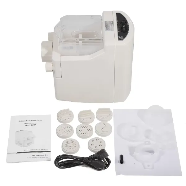 Elektrische pastamachine van 180 W, capaciteit 500 g, multifunctionele pastamachine, 9 mallen