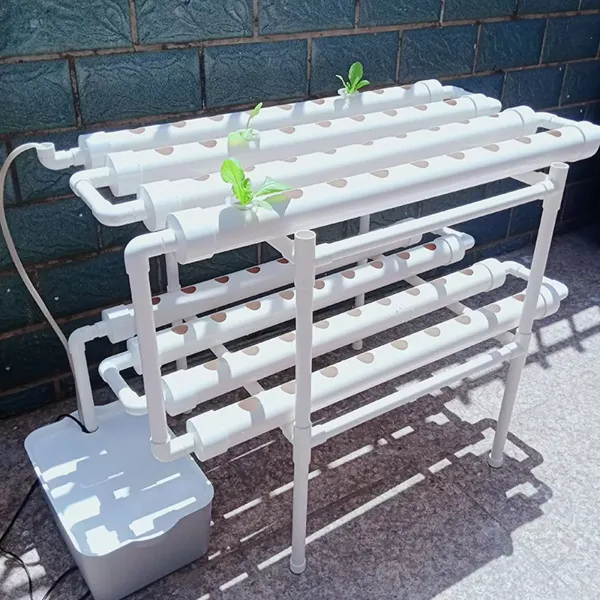 Hydrocultuur kweekset 2 lagen balkonhydrocultuur Hydrocultuur PVC-slang met waterpomp