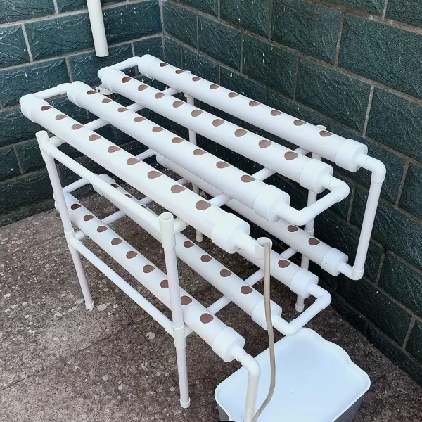 Hydrocultuur kweekset 2 lagen balkonhydrocultuur Hydrocultuur PVC-slang met waterpomp Hydrocultuur kweekset 2 lagen balkonhydrocultuur Hydrocultuur PVC-slang met waterpomp