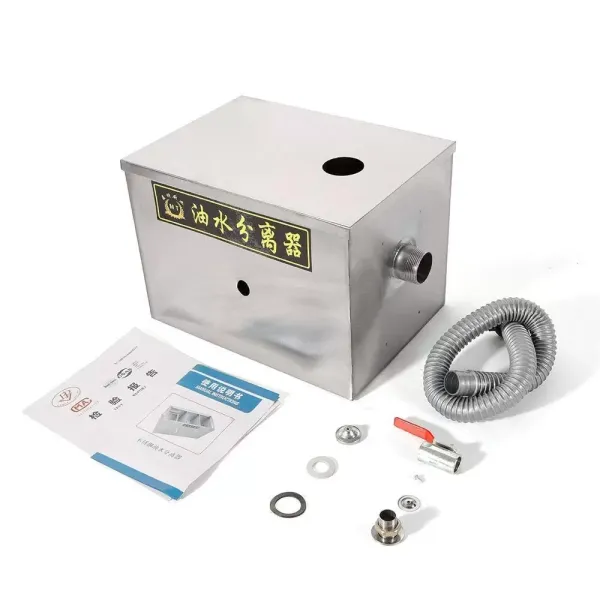RVS vetdispenser 50 m3/u voor restaurantkeuken afvalwater