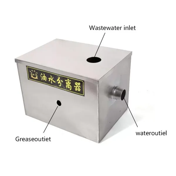 RVS vetdispenser 50 m3/u voor restaurantkeuken afvalwater