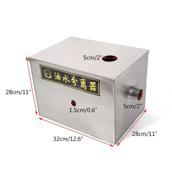 RVS vetdispenser 50 m3/u voor restaurantkeuken afvalwater RVS vetdispenser 50 m3/u voor restaurantkeuken afvalwater