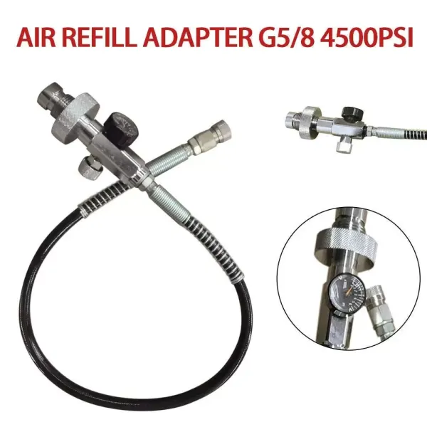 Paintball-vulstation - 4500 PSI-oplaadset - Luchtvuladapter - Hogedrukduikbuis