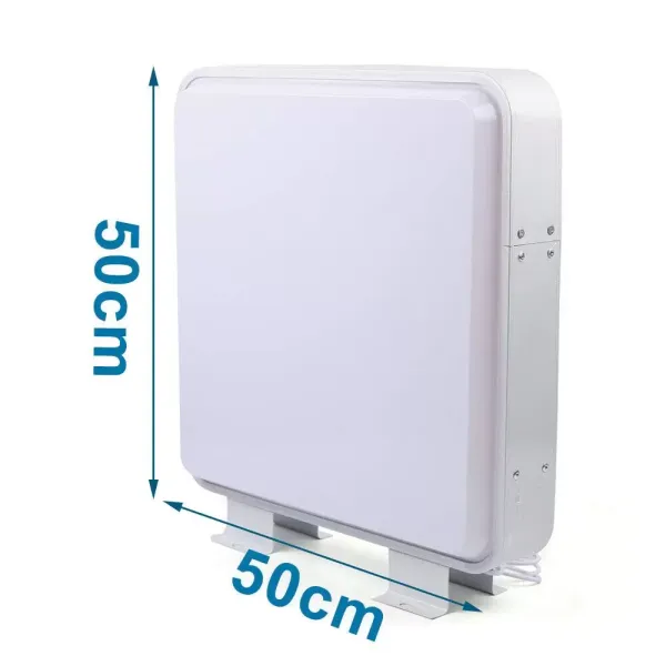 Dubbelzijdige LED lichtbak - Vierkant neuspaneel - 50 x 50 cm