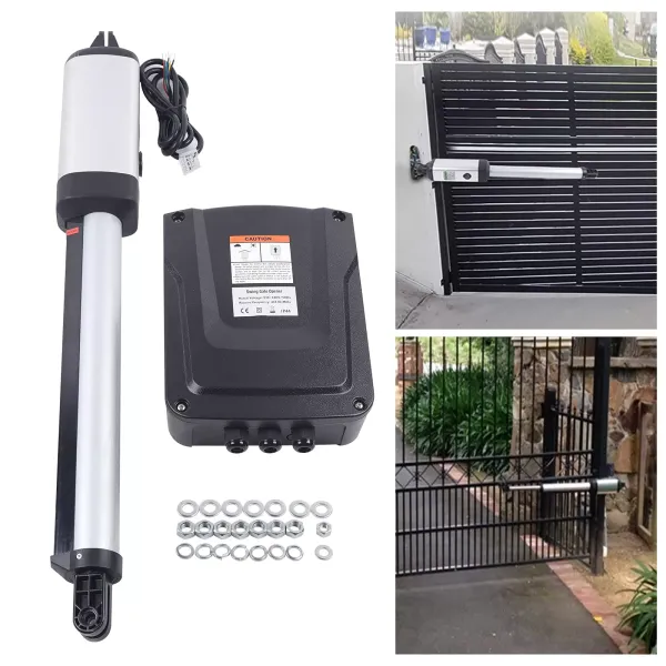 Automatische poortopenerset Heavy-duty zonnepoortaandrijving voor enkele draaipoorten
