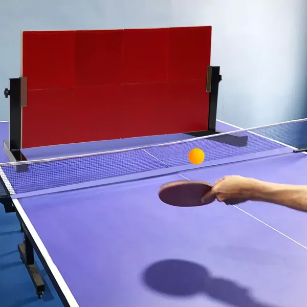 Tafeltennis rebound-tafel 80 x 40 cm massief hout met rubberen behuizing, retourborduitrusting