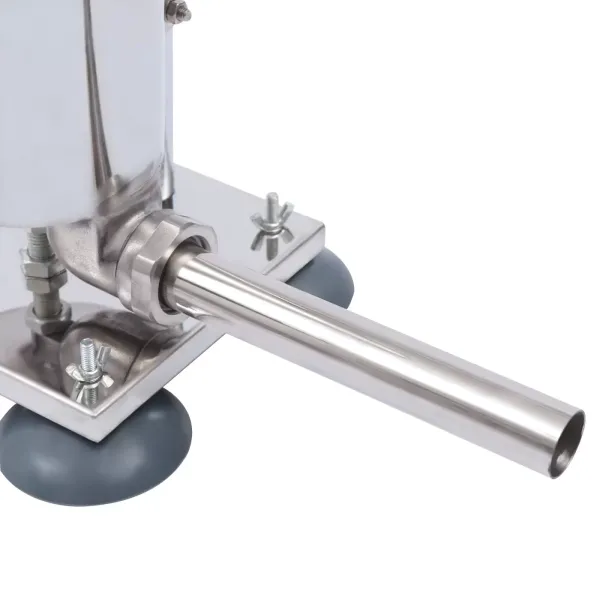 Worstvulmachine 3L aluminiumlegering Handmatige worstvullerspuit met 4 siliconen zuignappen met 4 roestvrijstalen vulbuizen en 7 buizen