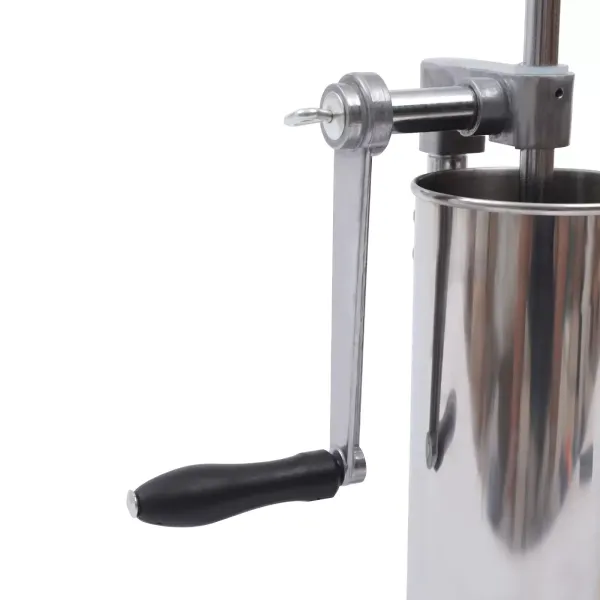 Worstvulmachine 3L aluminiumlegering Handmatige worstvullerspuit met 4 siliconen zuignappen met 4 roestvrijstalen vulbuizen en 7 buizen