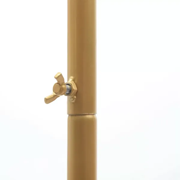Zware metalen droogrek op wielen - Vintage goud - voor slaapkamer, wasruimte