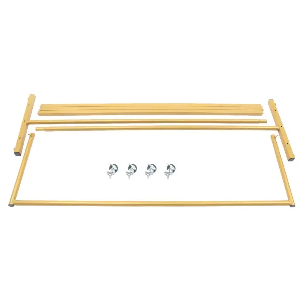 Zware metalen droogrek op wielen - Vintage goud - voor slaapkamer, wasruimte Zware metalen droogrek op wielen - Vintage goud - voor slaapkamer, wasruimte