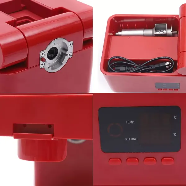 Kleine automatische oliepers kunststof 600W walnootolie-extractie rood Kleine automatische oliepers kunststof 600W walnootolie-extractie rood