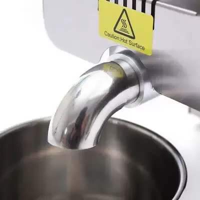 Automatische oliepers, roestvrijstalen pinda-sojakoolzaadoliepers, automatische oliepers, zilver, 220V