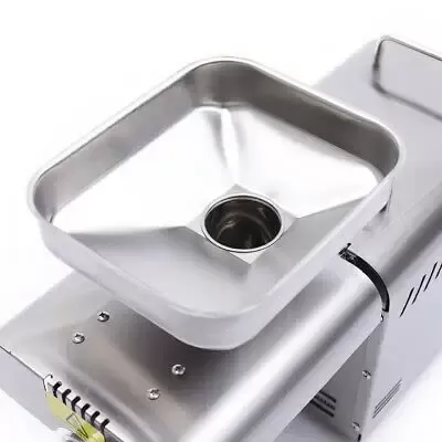 Automatische oliepers, roestvrijstalen pinda-sojakoolzaadoliepers, automatische oliepers, zilver, 220V