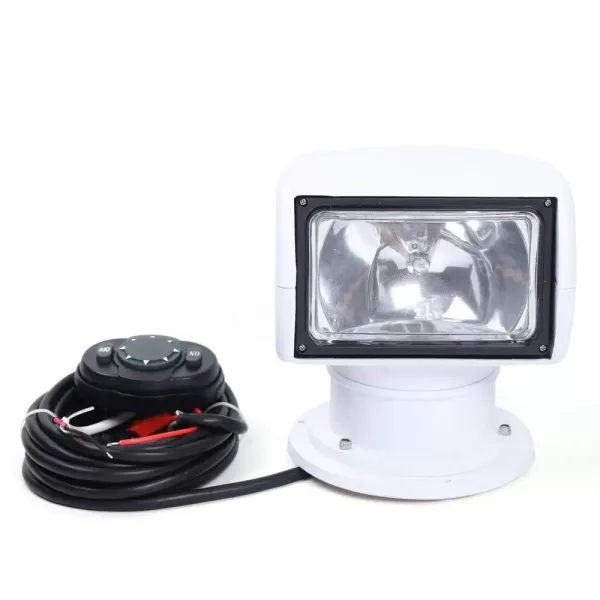 Marine Spotlight, 12V 100W waterdicht voor bootvrachtwagen met afstandsbediening, 360 ° rotatie, buitenjachtlamp