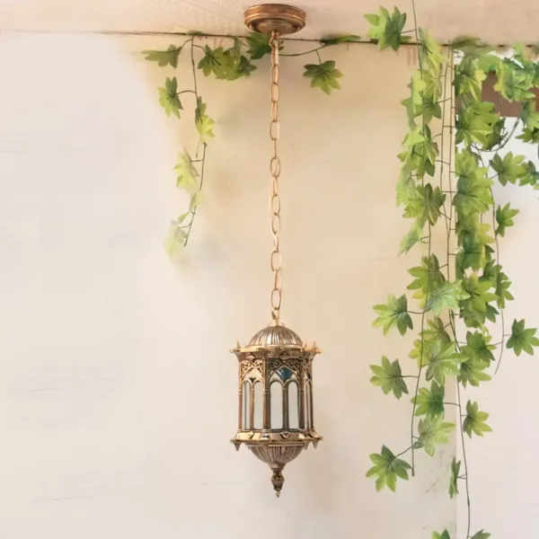 Retro hanglamp E27 - Metaal - Waterdicht - Voor buiten - Voor binnen en buiten Retro hanglamp E27 - Metaal - Waterdicht - Voor buiten - Voor binnen en buiten