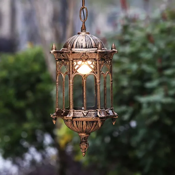 Retro hanglamp E27 - Metaal - Waterdicht - Voor buiten - Voor binnen en buiten Retro hanglamp E27 - Metaal - Waterdicht - Voor buiten - Voor binnen en buiten