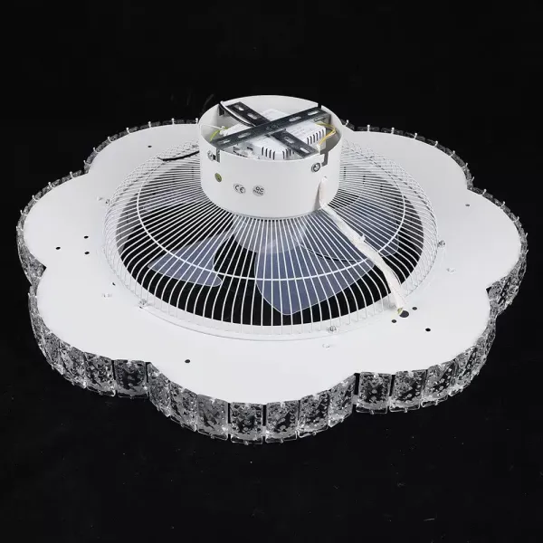 LED-plafondlamp met ventilator, moderne stille plafondlamp met afstandsbediening, dimbare ventilator, voor woonkamer, slaapkamer, eetkamer