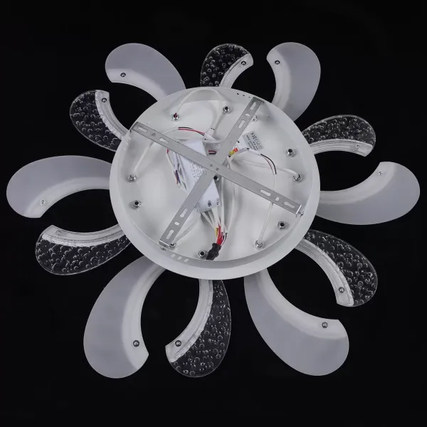 Moderne 6-armige bloemvormige LED-lamp, dimbare acryl LED-verlichting (72W)