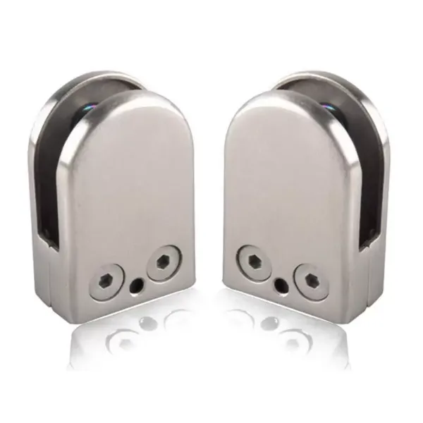 24 stuks 304 roestvrij staal glasklemmen verstelbare platte zijkant trapleuning leuning klemmen 6-8mm